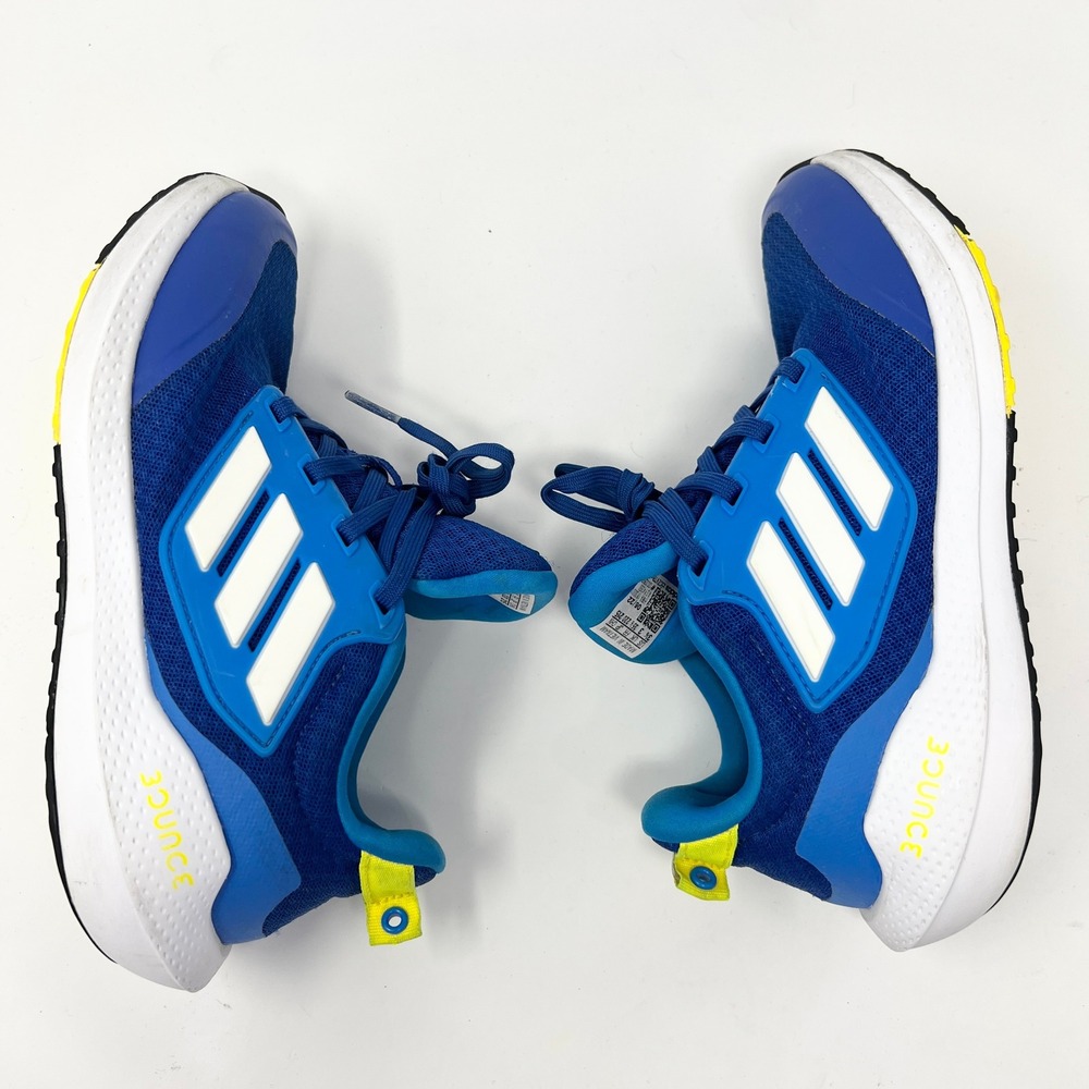 Adidas Edge Lux Boys Running Shoes 3.5 Royal Blue White Yellow Low Top - Picture 8 of 11